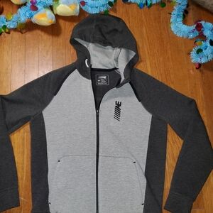 American Eagle Flex Gray and Charcoal Hoodie
